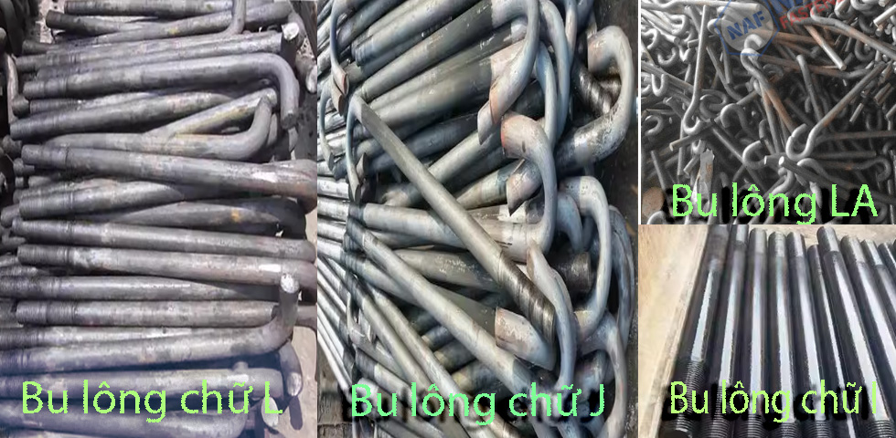 Các Loại Bu Lông Móng Phổ Biến