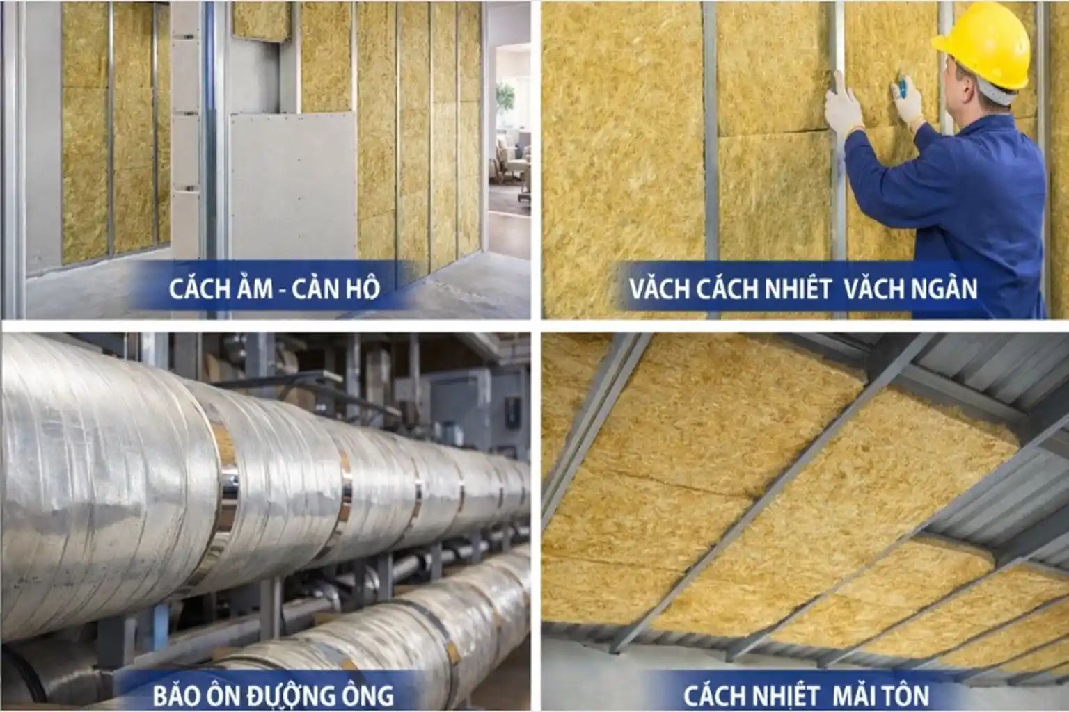 Ứng Dụng Của Bông Khoáng Dạng Tấm Tại Đà Nẵng & Huế