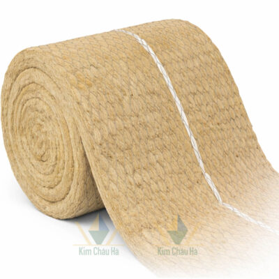 Bông khoáng Rockwool dạng cuộn chụp cận cảnh
