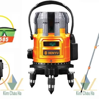Máy cân mực laser 5 tia xanh Benyu BY8505 tại Đà Nẵng kèm chân tripod và phụ kiện chính hãng