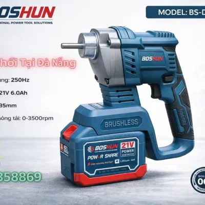 Máy Đầm Dùi Pin Boshun BS-DG35BL tại Đà Nẵng, động cơ không chổi than 21V 6.0Ah