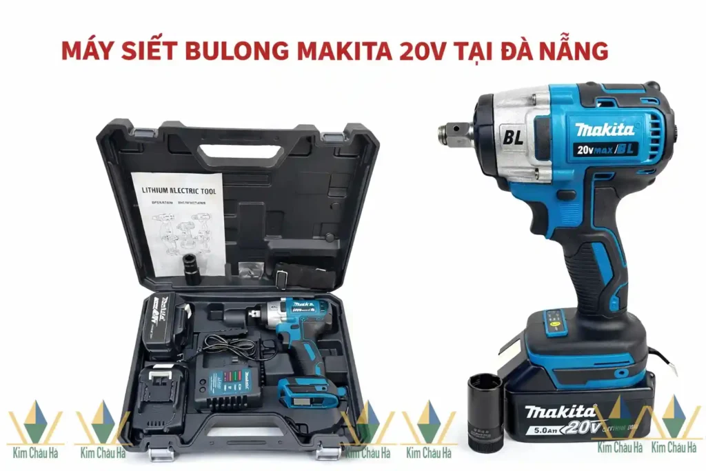 Máy siết bulong Makita 20V tại Đà Nẵng lực siết 330Nm không chổi than