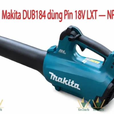 Máy thổi bụi Makita 18V DUB184Z không dây, lực thổi mạnh, thiết kế gọn nhẹ dùng cho công trình và nhà xưởng.