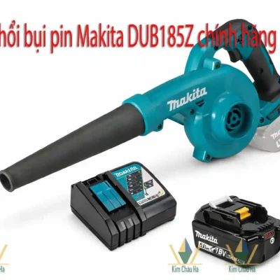 Máy thổi bụi pin Makita DUB185Z 18V nhỏ gọn, lực thổi mạnh, dùng vệ sinh công trình và nhà xưởng.