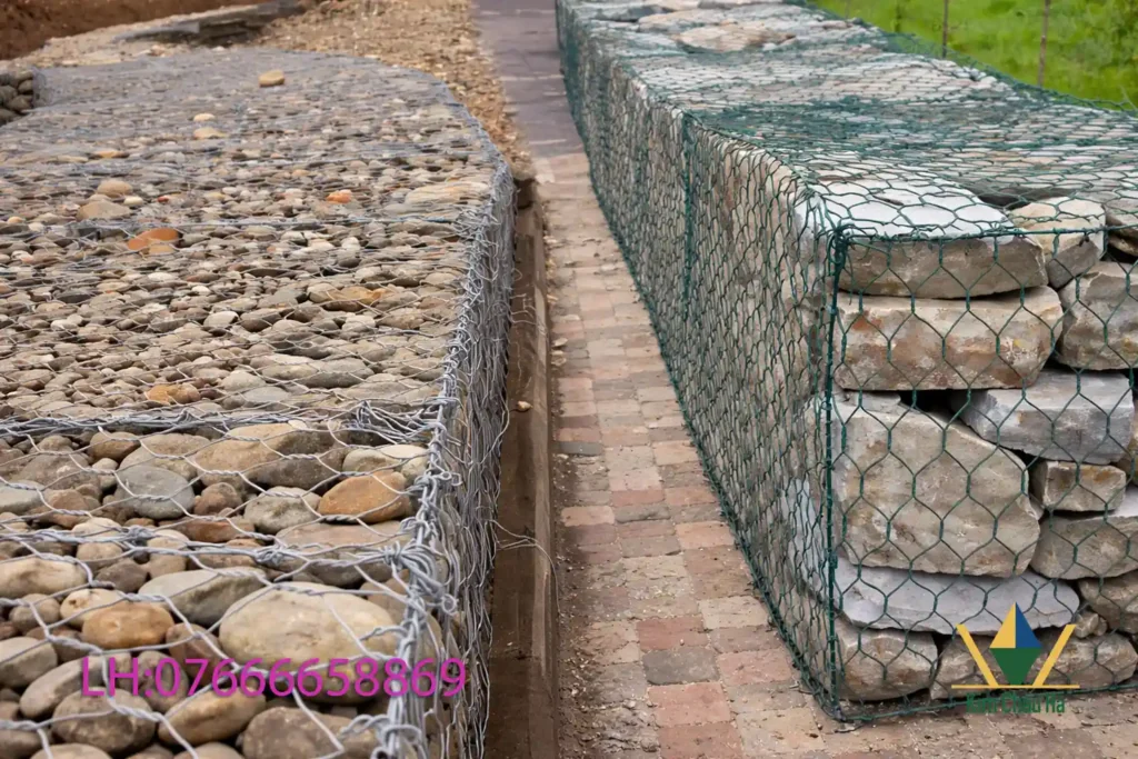 Rọ đá Buôn Ma Thuột giải pháp kè suối, chống sạt lở bền chắc, thi công nhanh, giá tốt, phù hợp địa hình Tây Nguyên.
