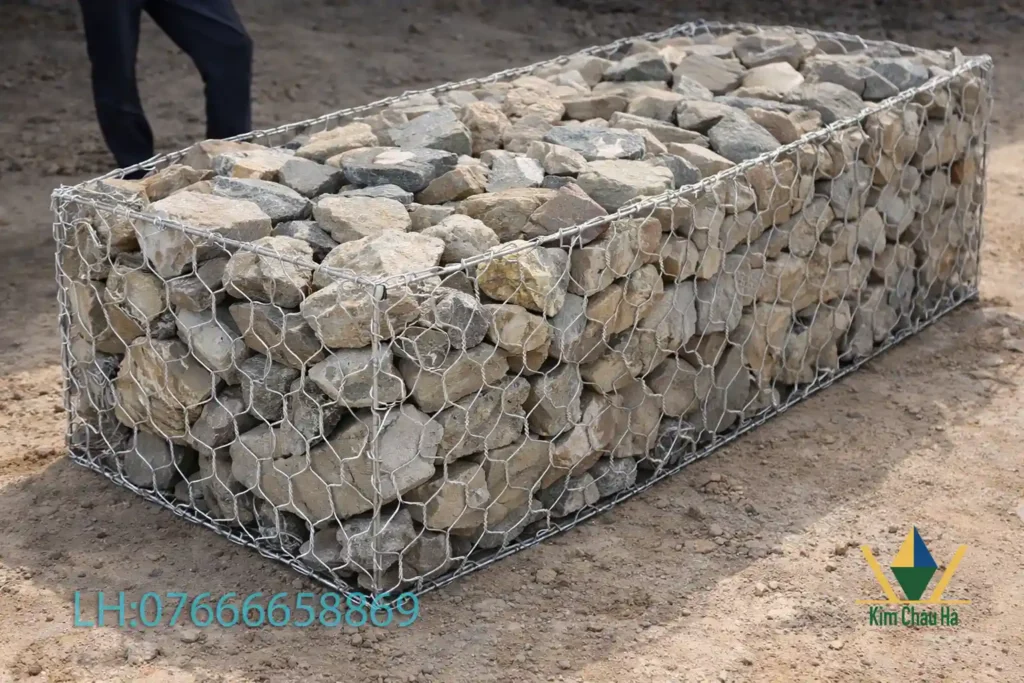 Rọ đá Buôn Ma Thuột chuyên kè suối, chống sạt lở bền chắc, giá tốt, thi công nhanh, giao hàng tận nơi Đắk Lắk.