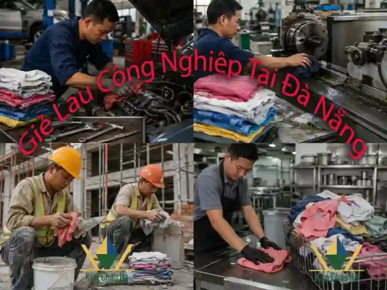 Công dụng của giẻ lau tại Đà Nẵng Công dụng của giẻ lau tại gara, xưởng cơ khí và công trình ở Đà Nẵng